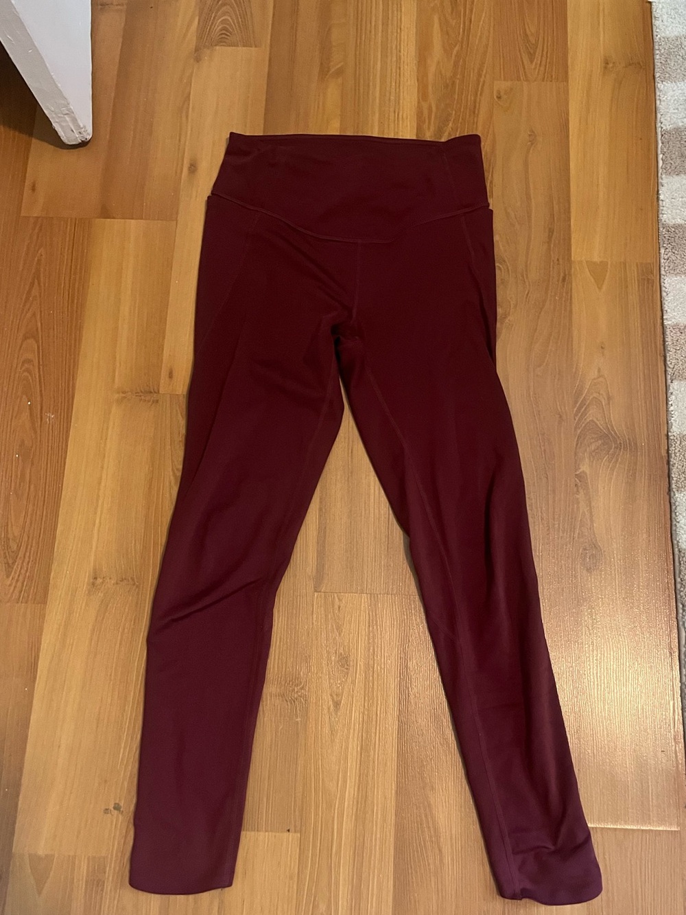 Zella Burgundy High-Waist Leggings